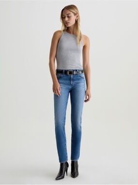 AG Mari High Rise Slim Straight Jeans